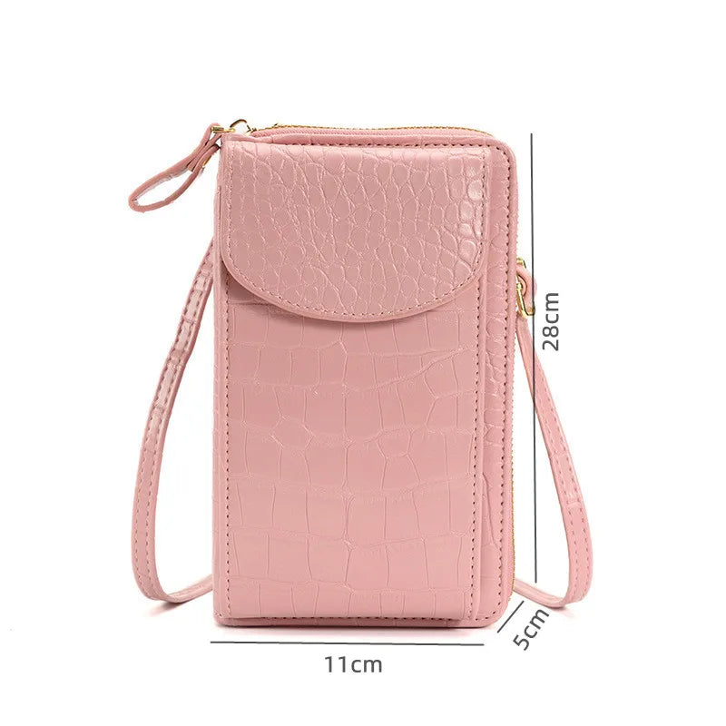 Portable Women Shoulder Bags Mobile Phone Small Objects Storage Pouch Travel