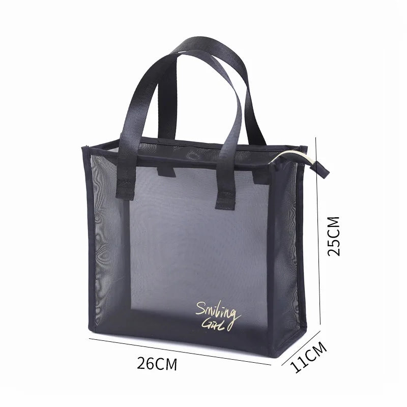 Portable Women Travel Toiletry Bag Makeup Storage Case Zipper Cosmetic Pouch