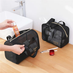 Portable Women Travel Toiletry Bag Makeup Storage Case Zipper Cosmetic Pouch
