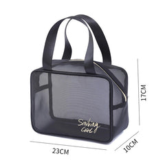 Portable Women Travel Toiletry Bag Makeup Storage Case Zipper Cosmetic Pouch