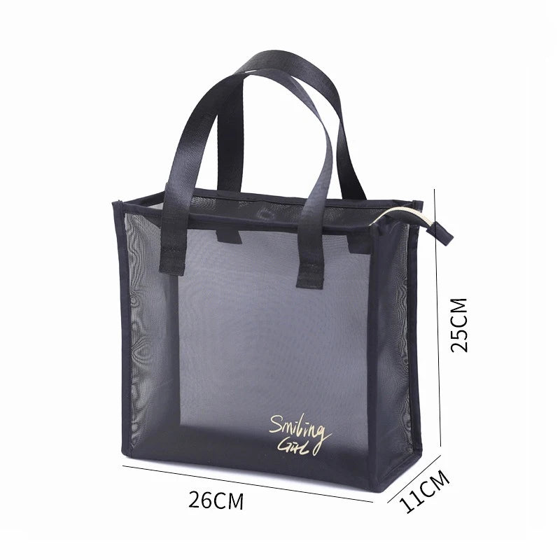 Portable Women Travel Toiletry Bag Makeup Storage Case Zipper Cosmetic Pouch
