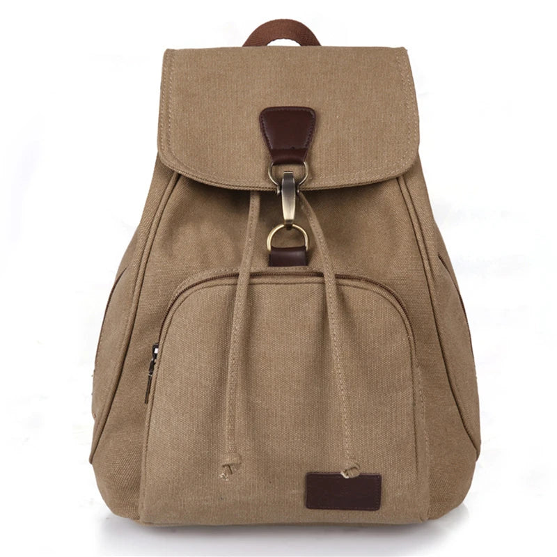 Canvas Women's Backpack Travel Outdoor College Bag