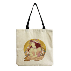 Women's Summer Beach Bag Hedgehog Print Eco Friendly High Capacity
