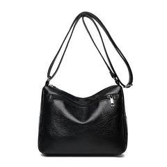 Girls Sheepskin Grain Cross School Bags Purses Women Messenger Bag