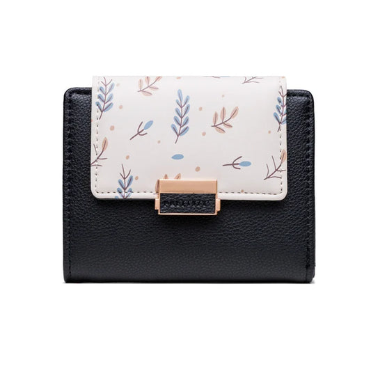 Prati's Women's Short Small Fresh Flower Print Purse Wallet