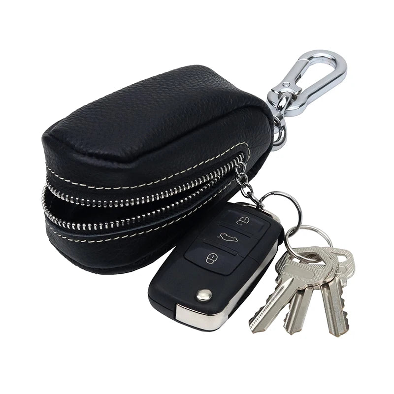Men's Cowhide Leather Key Wallet Car Key Holder