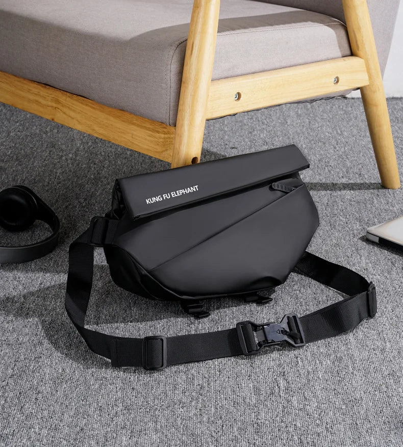Waterproof Cross Body Bag Men Magnetic Messenger Bag
