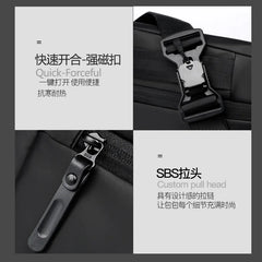 Waterproof Cross Body Bag Men Magnetic Messenger Bag