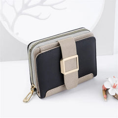 PU Leather Short Wallet Clutch Bag Dual Purpose