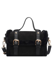 Autumn Winter Lamb Plush Cross Body Bag Women Bag