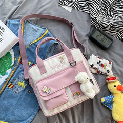 Preppy Female Backpacks Waterproof Candy Colors Teenage Girl Travel Rucksack
