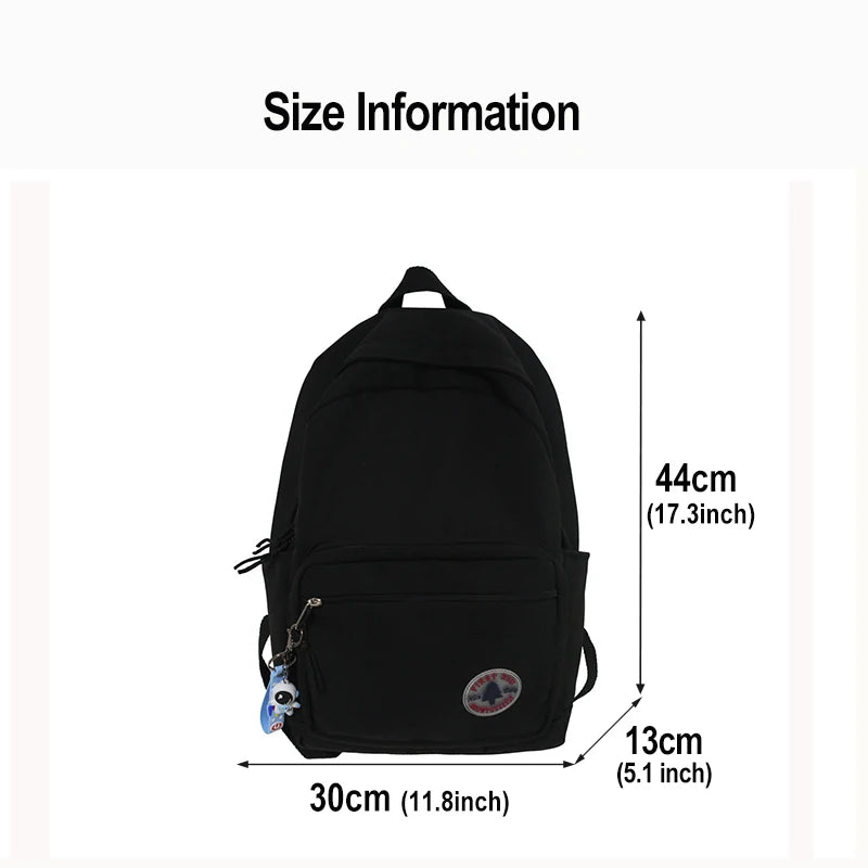 Preppy Pure Female Backpack Student Schoolbags Laptop Bag