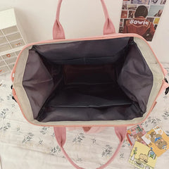 Preppy Purple Backpack Women Waterproof Candy Colors Fancy High School