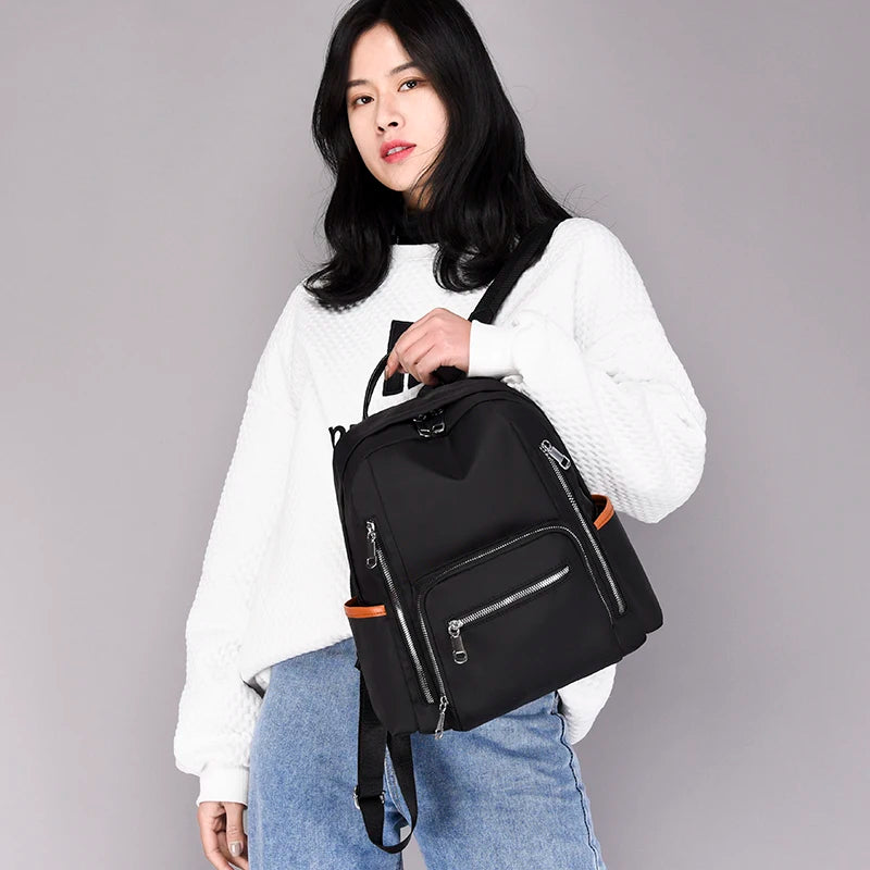 Preppy Style Waterproof School Bagpack for Teen Girls Large Capacity