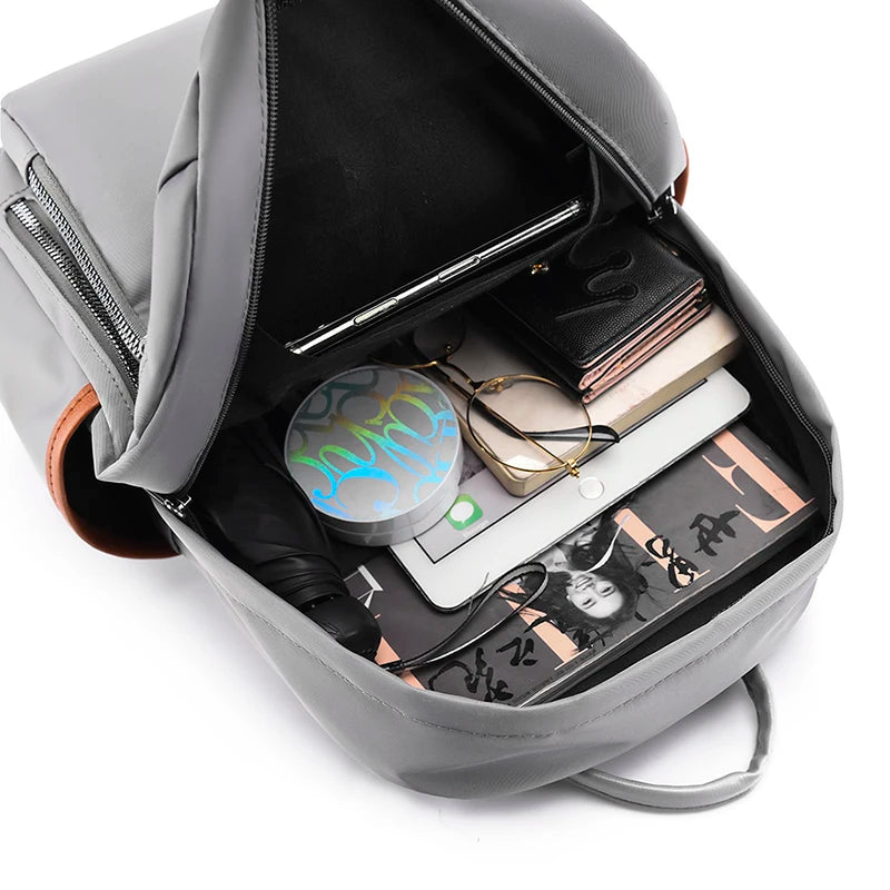 Preppy Style Waterproof School Bagpack for Teen Girls Large Capacity