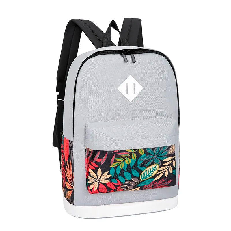 Preppy Style Nylon Letter Crossbody Bag Women Waterproof Backpack Set