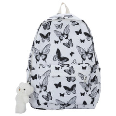 Preppy Style Women Printing Backpack Handbags Oxford Cloth