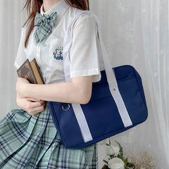 Preppy Style Waterproof Oxford Shoulder Bag