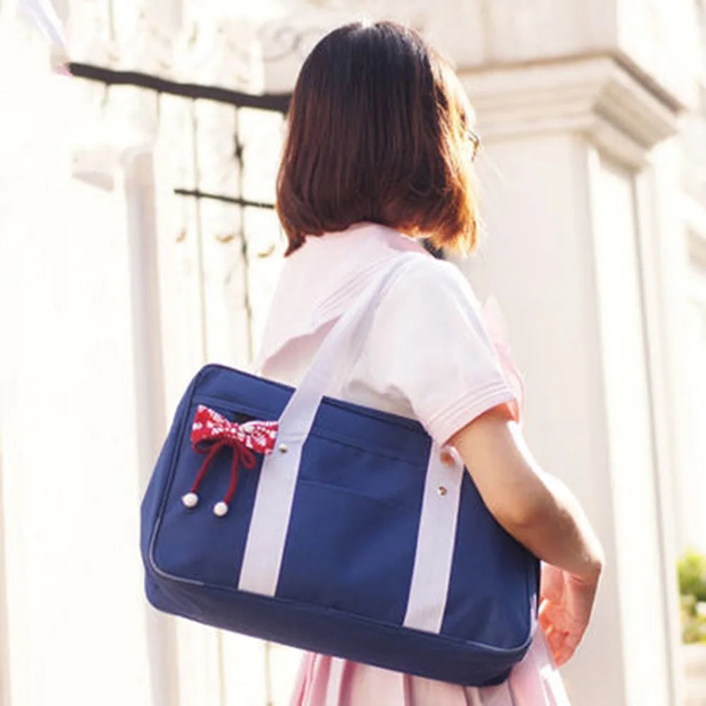 Preppy Style Waterproof Oxford Shoulder Bag