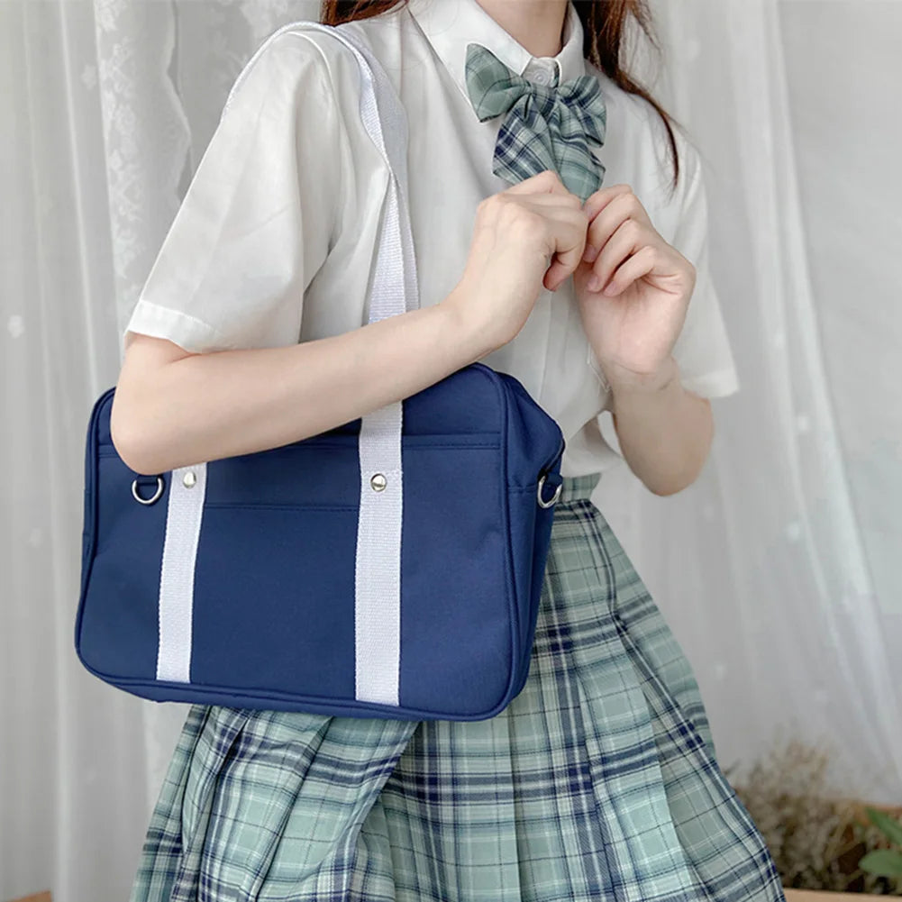 Preppy Style Waterproof Oxford Shoulder Bag