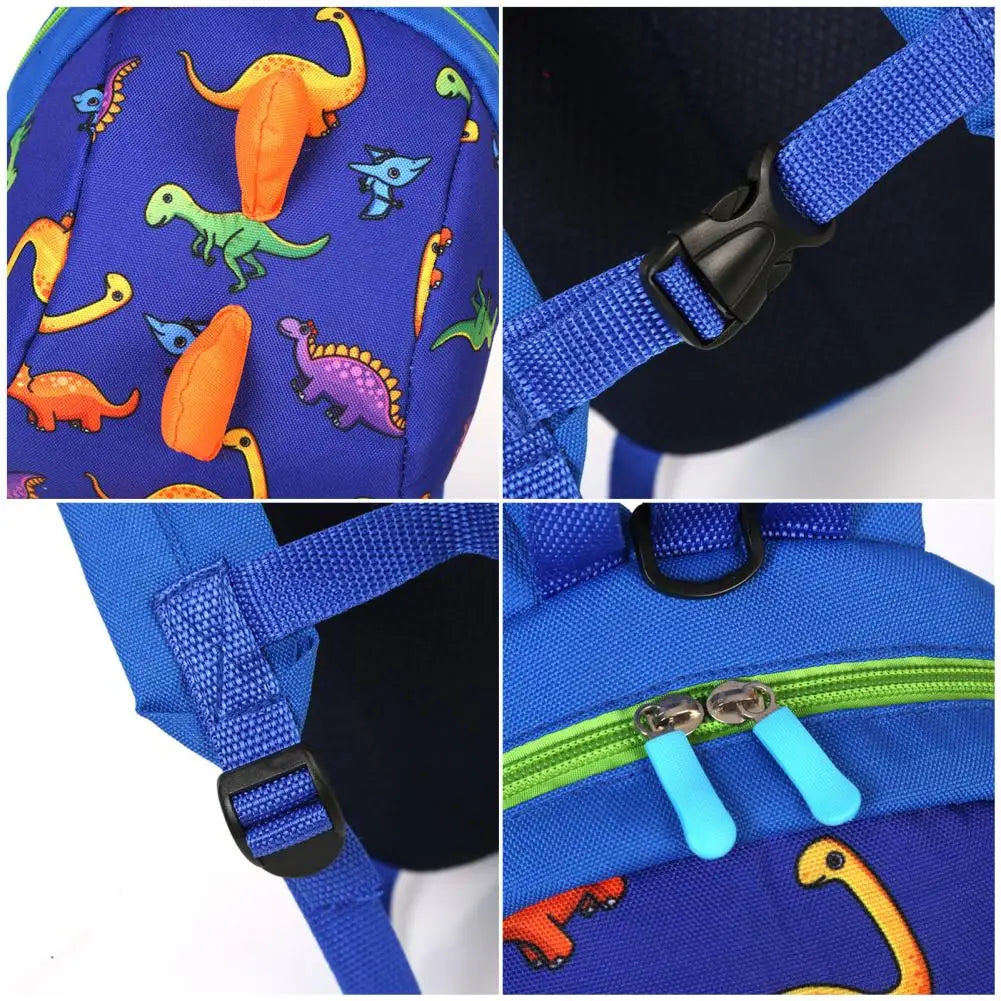 Preschool Backpack Dinosaur Pattern Adjustable Straps Lightweight