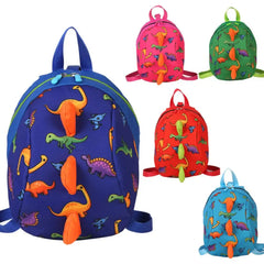 Preschool Backpack Dinosaur Pattern Adjustable Straps Lightweight