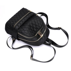 Diamond Lattice Women School Backpack Female Travel Backpack