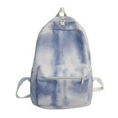 Gradient Canvas Girls School Backpack High Durable Women Travel Bag