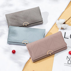 Prettyzys Women's Long Wallet with Buckle Pu Xiaoqing Novice Foreskin Clip Bag