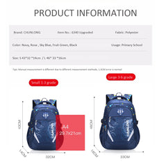 Primary Reflective Strip Baby Mochila School Bag Children Backpack