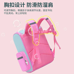 Kids 3D Cartoon Backpack Rainbow Schoolbag