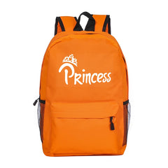 Princess Prince Print School Bags for Girls Boy Backpack Female Laptop Storage P