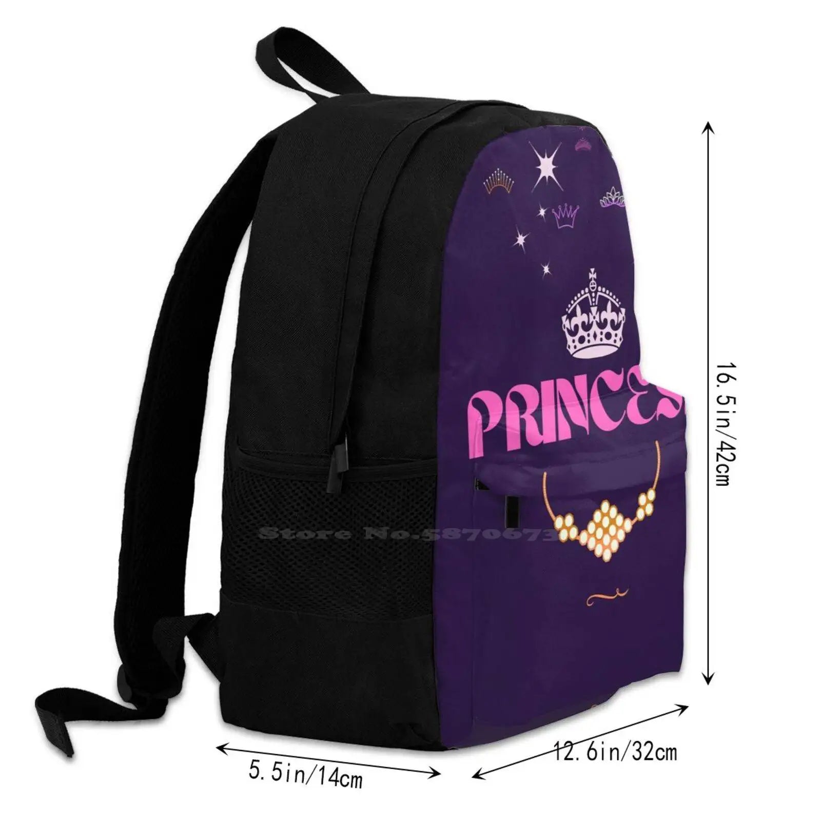 Princess School Bags For Teenage Girls Laptop Travel Bags