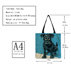 Dog Tote Bag Eco Friendly High Capacity Women's Bag