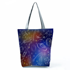 Starry Sky Eco Tote Bag - Reusable Shopping Shoulder Handbag