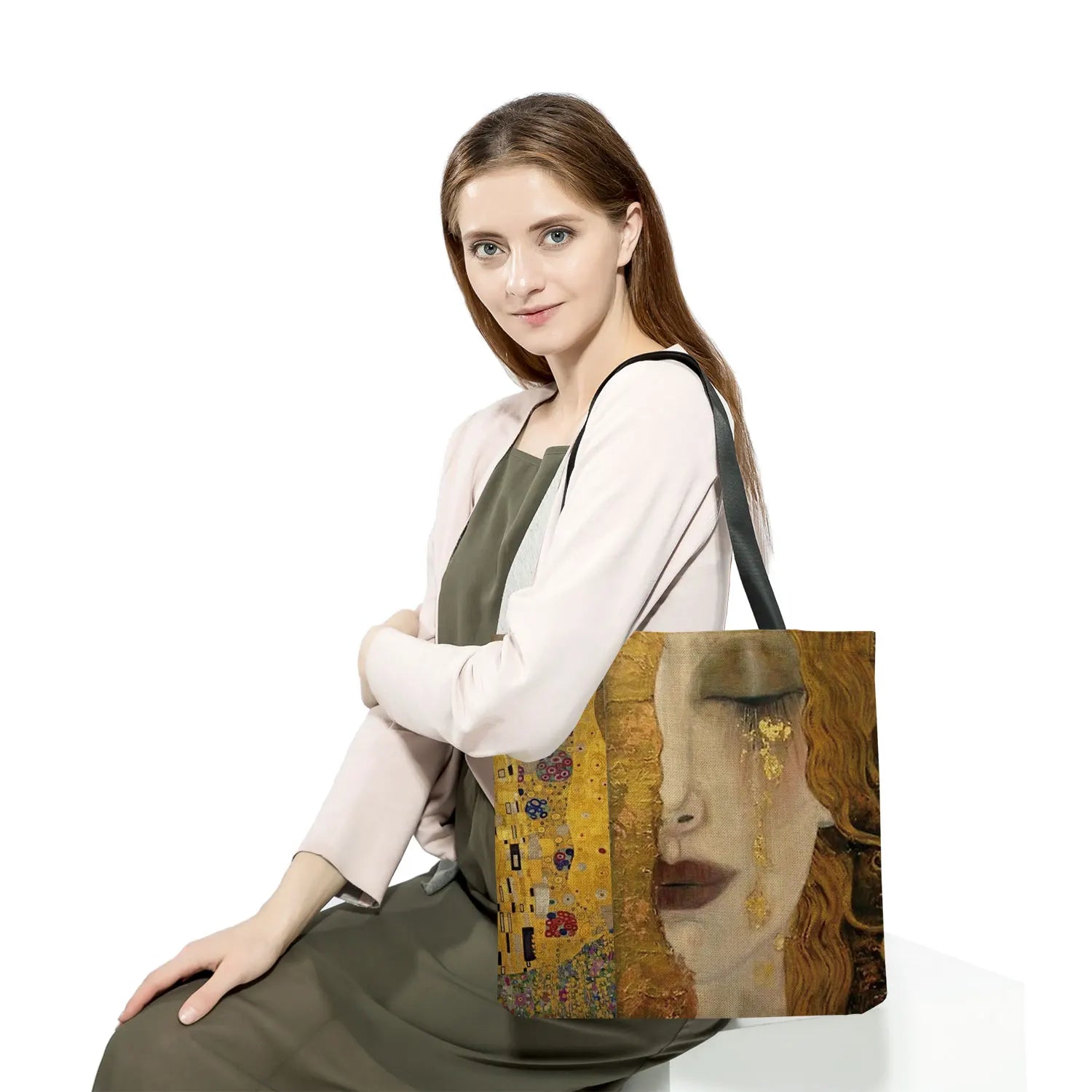 Oil Painting Tote Bag Eco Friendly Beach Handbag