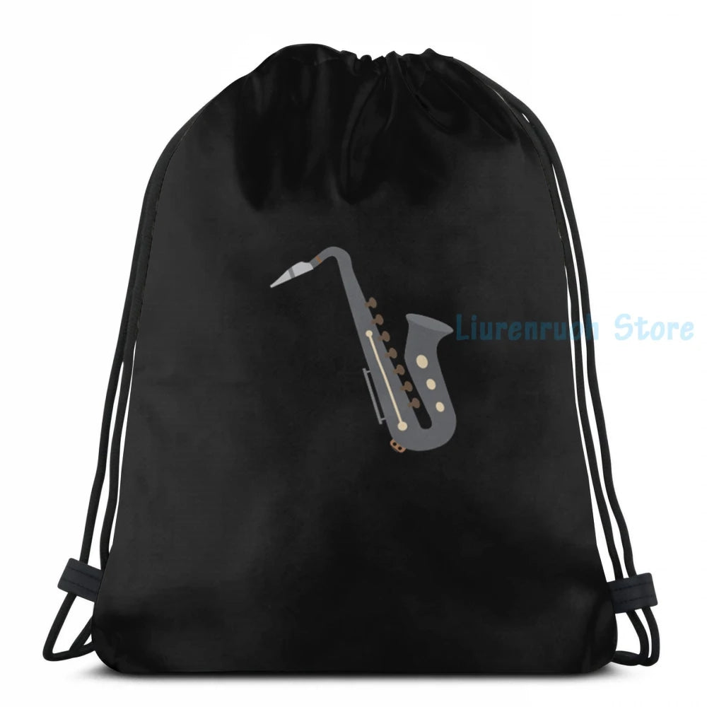 Saxophone Woodwind Aerophone Musicians Gift USB Charge Backpack