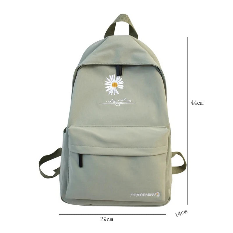 Flower Children School Bags Teenage Girls Waterproof Backpack