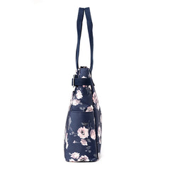 Flower Women Large Capacity Shoulder Bag Nylon Ladies Totes Handbags