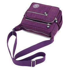 Nylon Crossbody Bag Women's Water Proof Zipper Shoulder Bag
