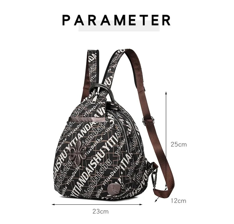 Oxford Cloth Women Backpack Small Chest Pack for Girls Shoulder Bag
