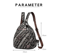 Oxford Cloth Women Backpack Small Chest Pack for Girls Shoulder Bag