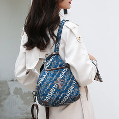 Oxford Cloth Women Backpack Small Chest Pack for Girls Shoulder Bag