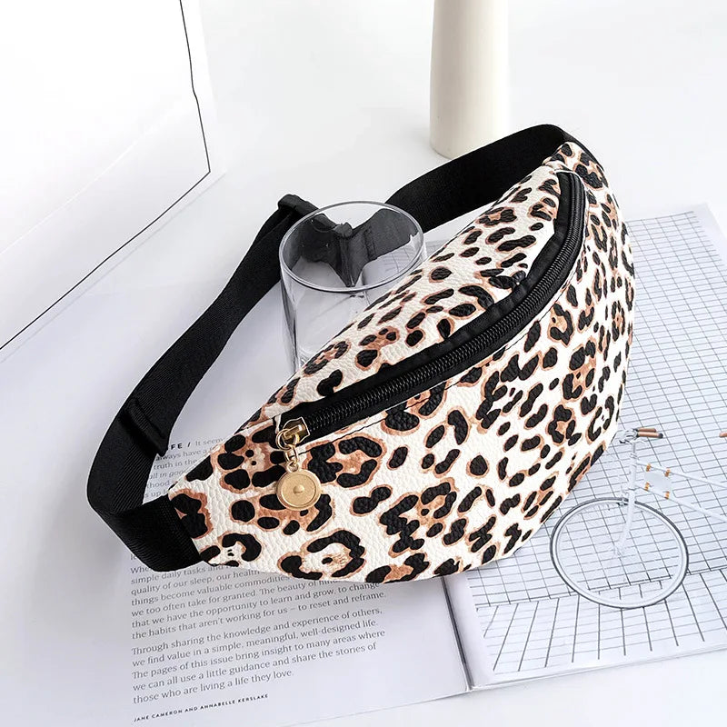 Women's Printed Waist Bag Small Satchel Shoulder Bag