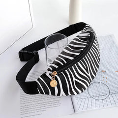 Women's Printed Waist Bag Small Satchel Shoulder Bag
