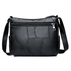 Floral Crossbody Bag Soft Leather Messenger Hobo Shoulder Bag Ladies Purse