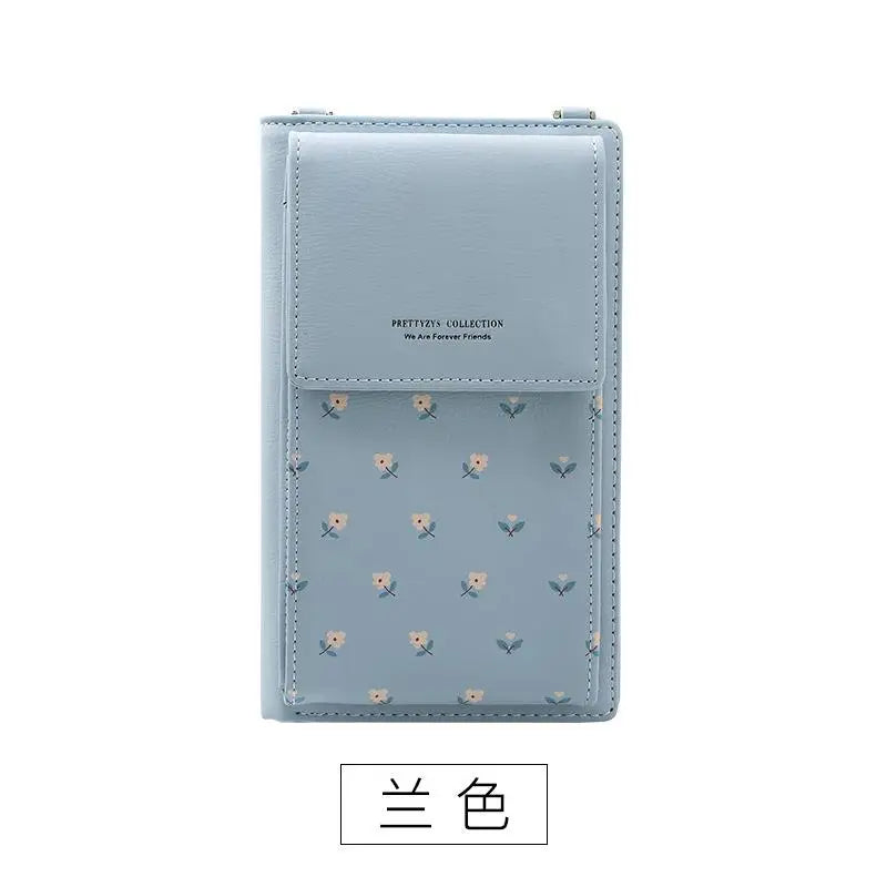 Flower Mini Crossbody Bag Women PU Leather Shoulder Messenger Small Lady Wallet