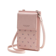 Flower Mini Crossbody Bag Women PU Leather Shoulder Messenger Small Lady Wallet