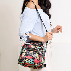 Nylon Shoulder Bag For Women Multifunction Crossbody Messenger Purse