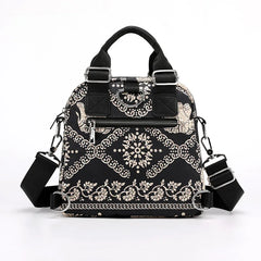 Nylon Shoulder Bag For Women Multifunction Crossbody Messenger Purse